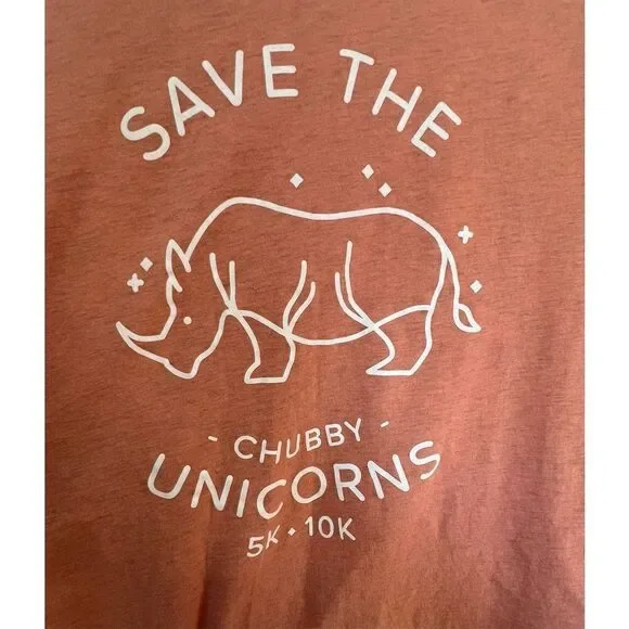 Bella Canvas “Save The Chubby Unicorn” Graphic Short Sleeve T-Shirt - Picture 2 of 5